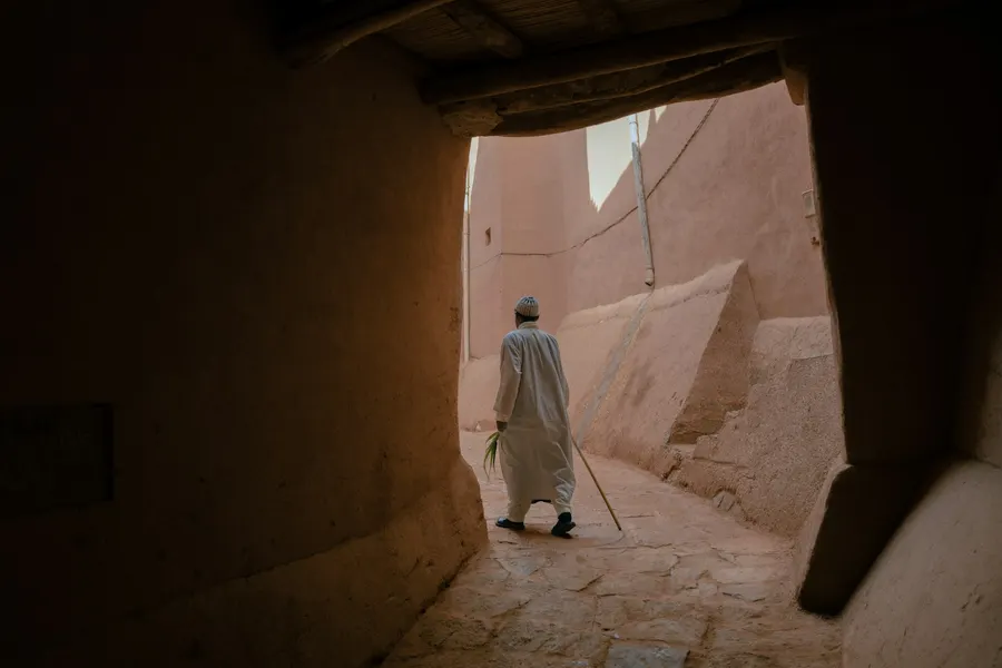 UNESCO World Heritage site of Ait Ben Haddou fortified clay village